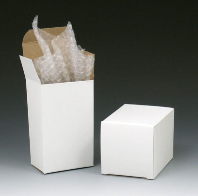 1000/Case Reverse Tuck Folding Cartons White 2 x 2 x 4 