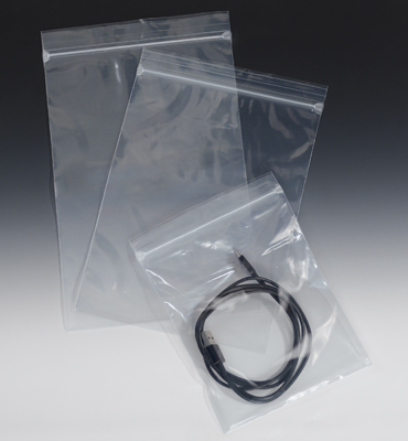 Cleanroom Poly Zipper Bags 10x12- 4mil Clear