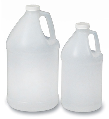 TLAQ Clear Plastic Jugs with Child Resistant Lids 2 Pack 2 PACK 1/2 Gallon, 