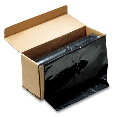 36 x 58 Linear Low Density Contractor Bags with 44-55 Gal. Capacity -  Black (3 mil)