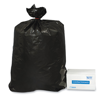 44 x 58, 1.5mil Black Industrial Trash Bag, 10/Roll, 10 Rolls/CS