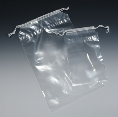 5 x 6 Poly Bag with Double Drawstring (4 mil)