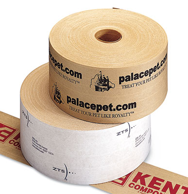 Custom Logo Printed Kraft Gummed Paper Packing Tape Self Adhesive